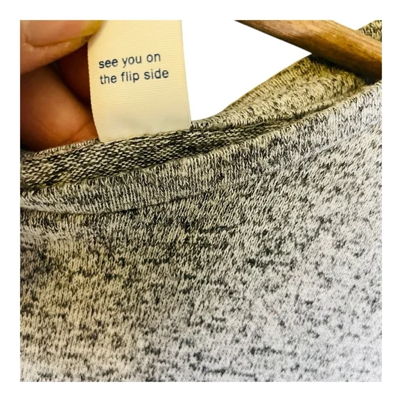 Old Navy Womens Tank Top M Medium Heather Gray & Black Soft Casual Athliesure - Picture 8 of 10